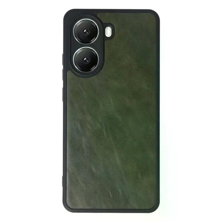 Xiaomi Poco X7 Pro Kılıf Aras Deri Kapak - Koyu Yeşil