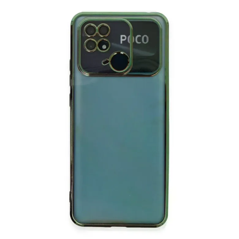 Xiaomi Redmi 10c Kılıf Razer Lensli Silikon - Yeşil