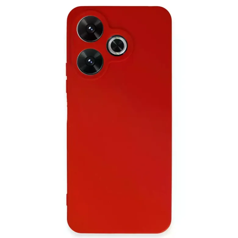 Xiaomi Redmi 13 4g Kılıf First Silikon - Kırmızı