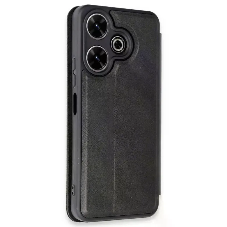 Xiaomi Redmi 13 4g Kılıf Flip Cover - Siyah