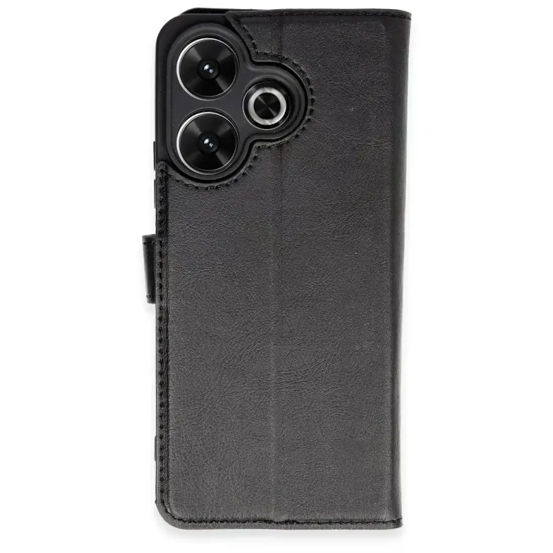 Xiaomi Redmi 13 4g Kılıf Trend S Plus Kapaklı Kılıf - Siyah
