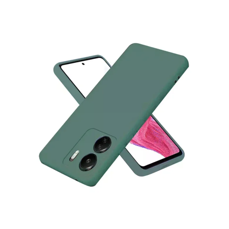 Xiaomi Redmi 13c Kılıf First Silikon - Koyu Yeşil