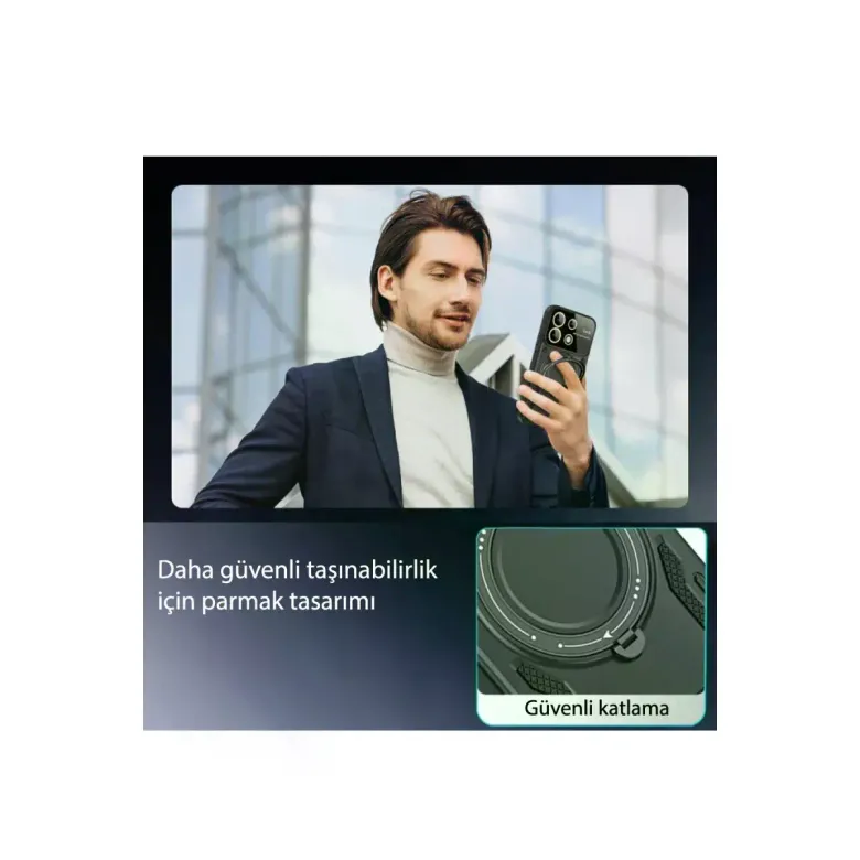 Xiaomi Redmi 13c Kılıf Joy Lens Standlı Kapak - Mor