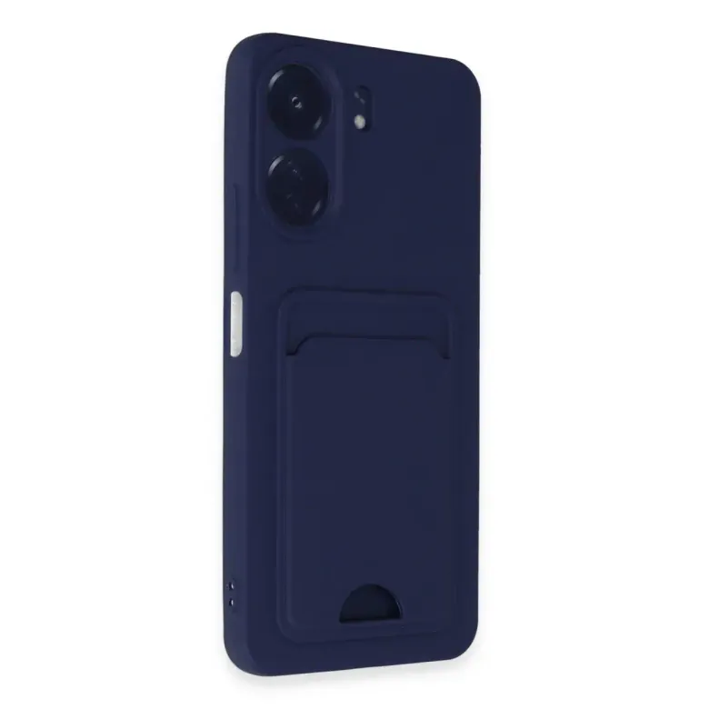 Xiaomi Redmi 13c Kılıf Kelvin Kartvizitli Silikon - Lacivert