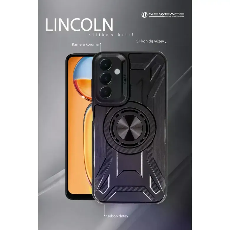 Xiaomi Redmi 13c Kılıf Lincoln Silikon - Siyah