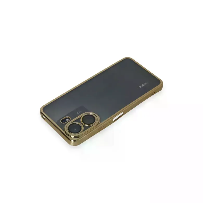 Xiaomi Redmi 13c Kılıf Razer Lensli Silikon - Gold