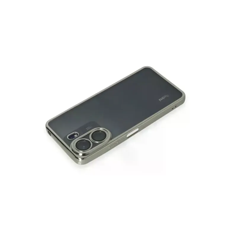 Xiaomi Redmi 13c Kılıf Razer Lensli Silikon - Gümüş