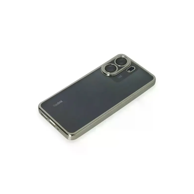 Xiaomi Redmi 13c Kılıf Razer Lensli Silikon - Gümüş