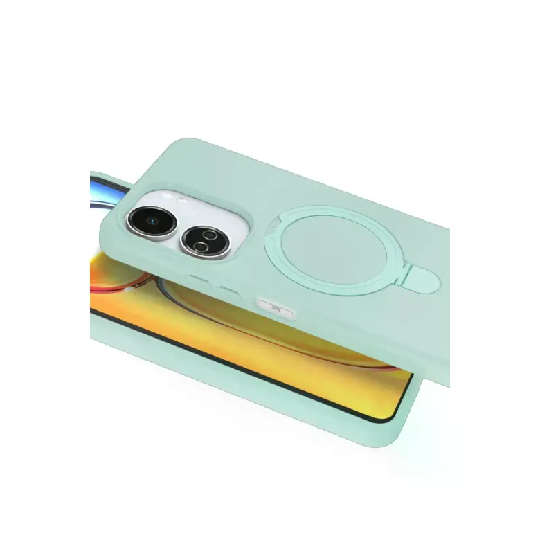 Xiaomi Redmi 13c Regal Magsafe Standlı Kapak - Su Yeşili