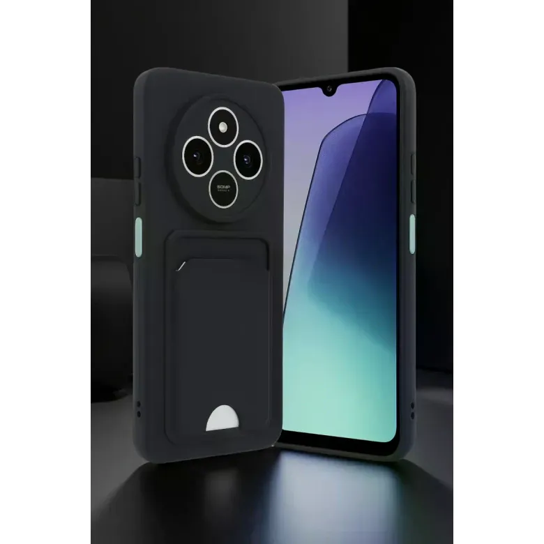 Xiaomi Redmi 14c Kelvin Kartvizitli Silikon - Koyu Yeşil