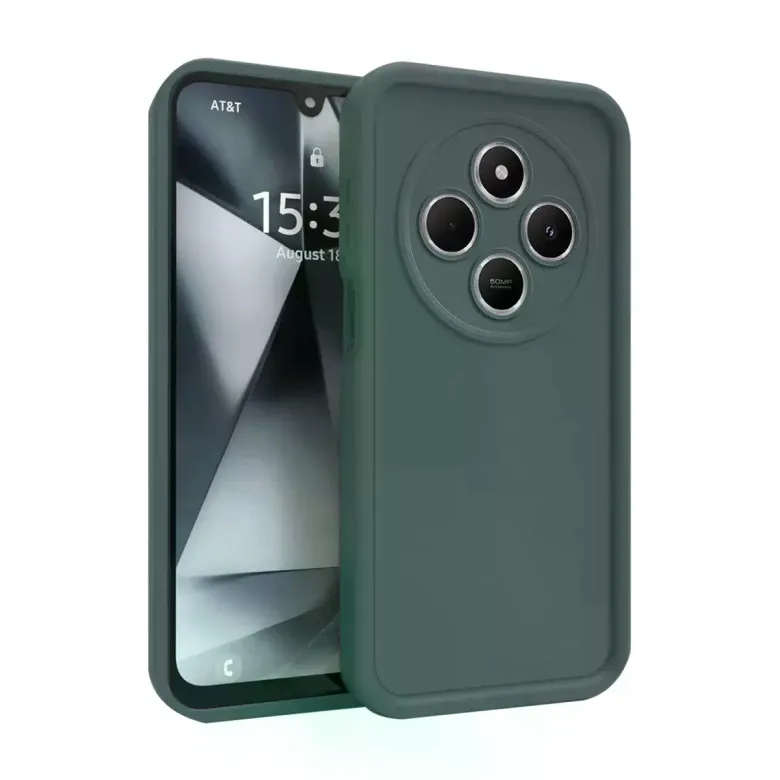 Xiaomi Redmi 14c Kılıf Viera Silikon - Koyu Yeşil