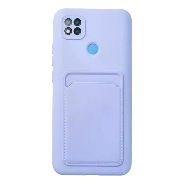 Xiaomi Redmi 9C Kılıf Kelvin Kartvizitli Silikon - Lila