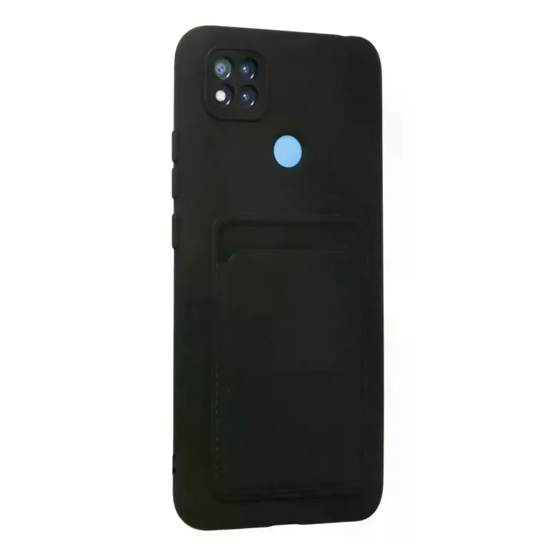 Xiaomi Redmi 9C Kılıf Kelvin Kartvizitli Silikon - Siyah