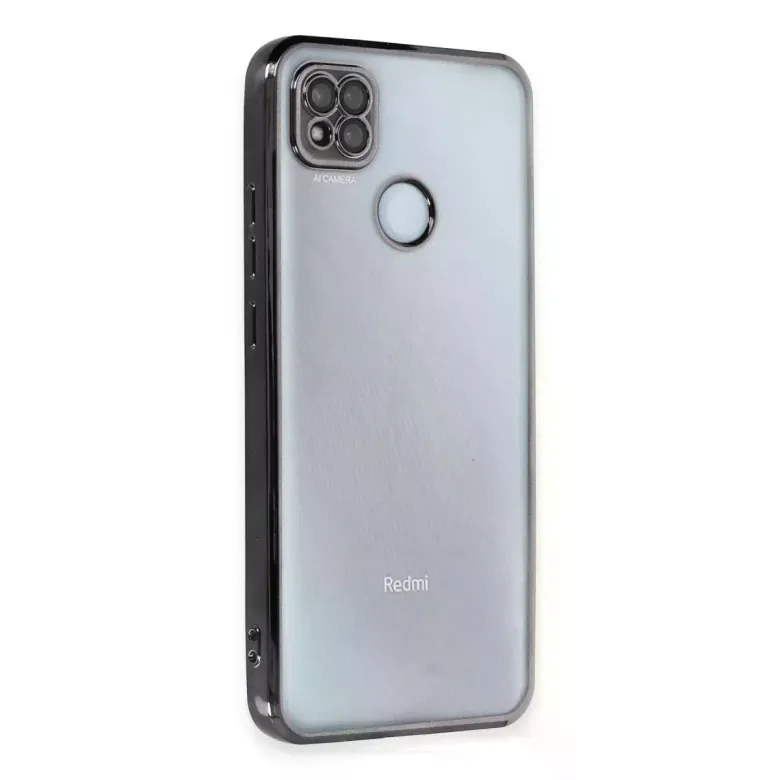 Xiaomi Redmi 9c Kılıf Razer Lensli Silikon - Siyah