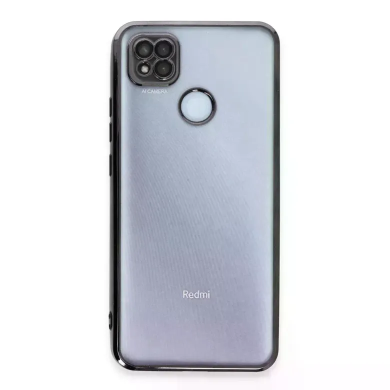 Xiaomi Redmi 9c Kılıf Razer Lensli Silikon - Siyah