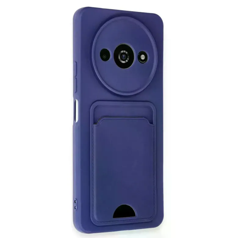 Xiaomi Redmi A3 4g Kılıf Kelvin Kartvizitli Silikon - Lacivert