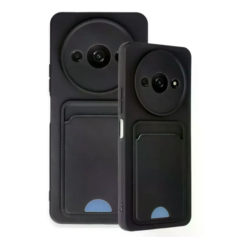 Xiaomi Redmi A3 4g Kılıf Kelvin Kartvizitli Silikon - Siyah