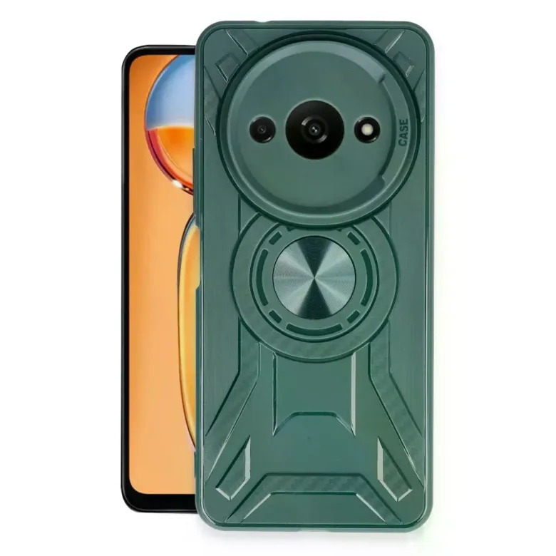 Xiaomi Redmi A3 4g Kılıf Lincoln Silikon - Koyu Yeşil