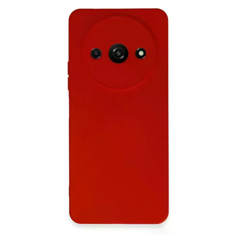 Xiaomi Redmi A3 4g Kılıf Nano İçi Kadife Silikon - Kırmızı