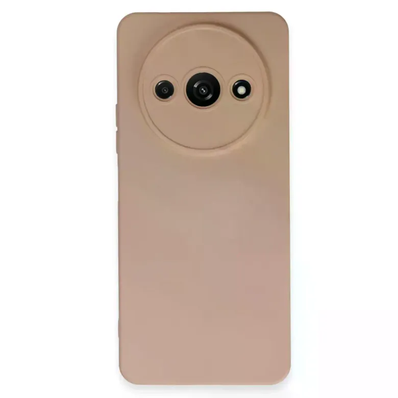 Xiaomi Redmi A3 4g Kılıf Nano İçi Kadife Silikon - Pudra