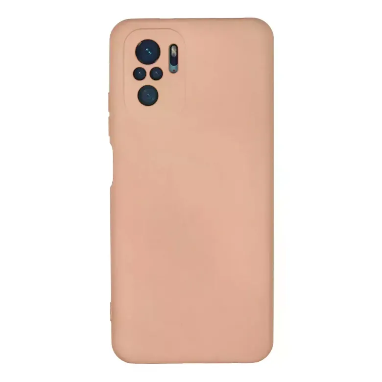 Xiaomi Redmi Note 10 Kılıf Nano içi Kadife Silikon - Pudra