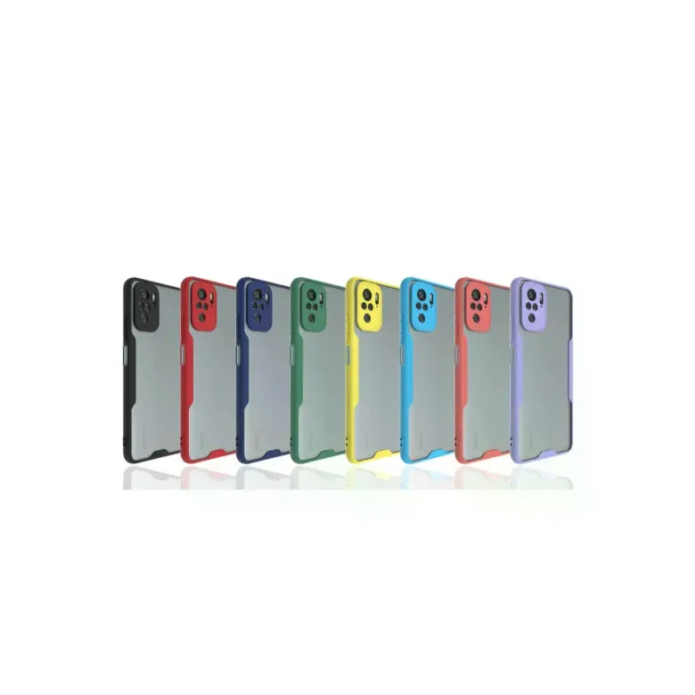 Xiaomi Redmi Note 10 Kılıf Platin Silikon - Kırmızı