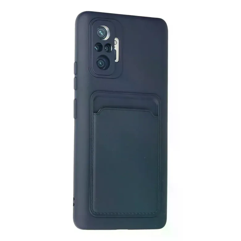Xiaomi Redmi Note 10 Pro Kılıf Kelvin Kartvizitli Silikon - Lacivert