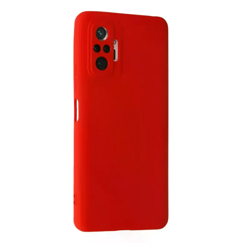 Xiaomi Redmi Note 10 Pro Kılıf Nano içi Kadife Silikon - Kırmızı