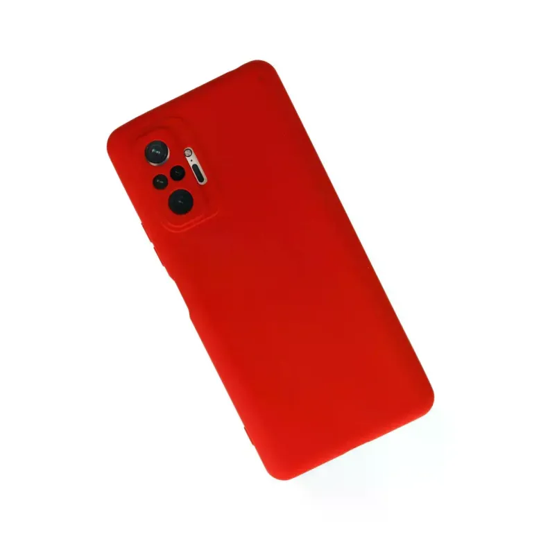 Xiaomi Redmi Note 10 Pro Kılıf Nano içi Kadife Silikon - Kırmızı
