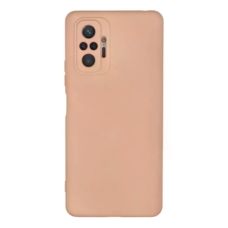 Xiaomi Redmi Note 10 Pro Kılıf Nano içi Kadife Silikon - Pudra