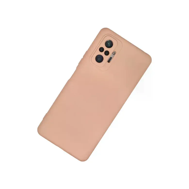 Xiaomi Redmi Note 10 Pro Kılıf Nano içi Kadife Silikon - Pudra