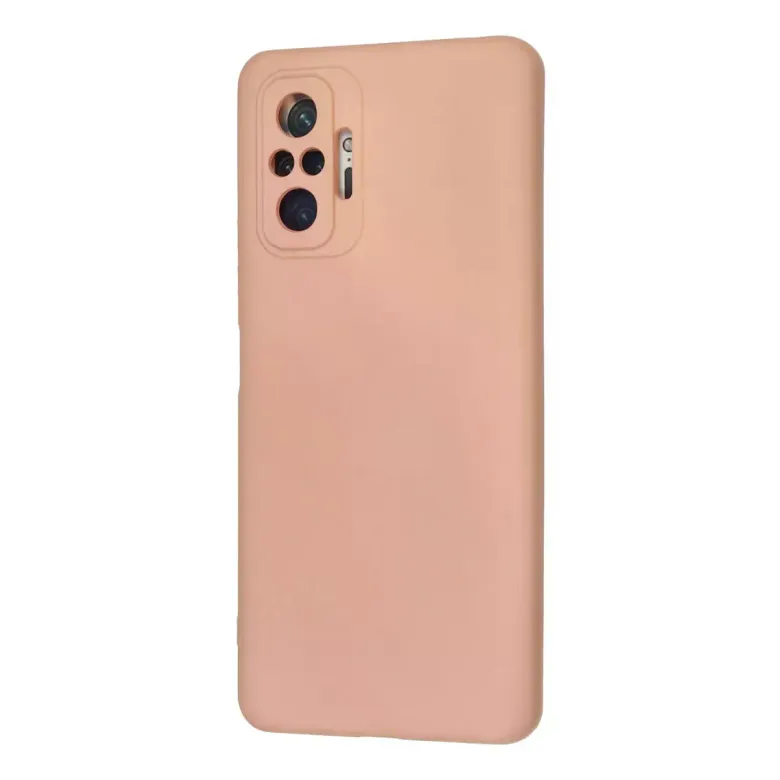Xiaomi Redmi Note 10 Pro Kılıf Nano içi Kadife Silikon - Pudra