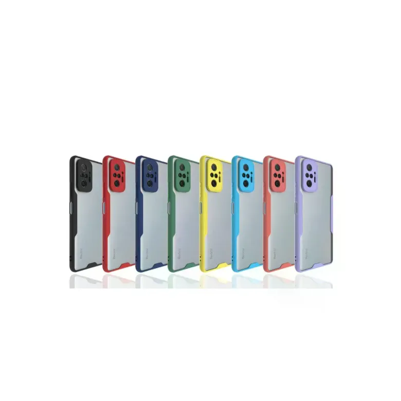 Xiaomi Redmi Note 10 Pro Kılıf Platin Silikon - Kırmızı
