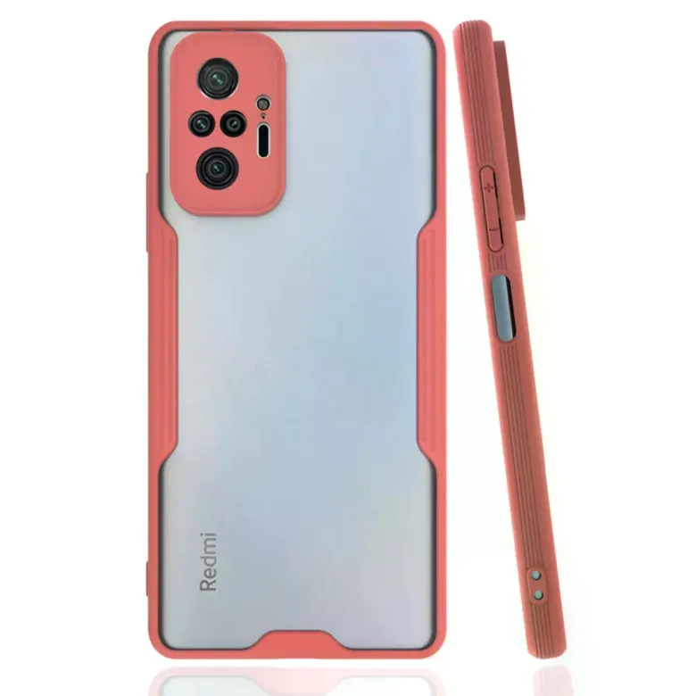Xiaomi Redmi Note 10 Pro Kılıf Platin Silikon - Pembe