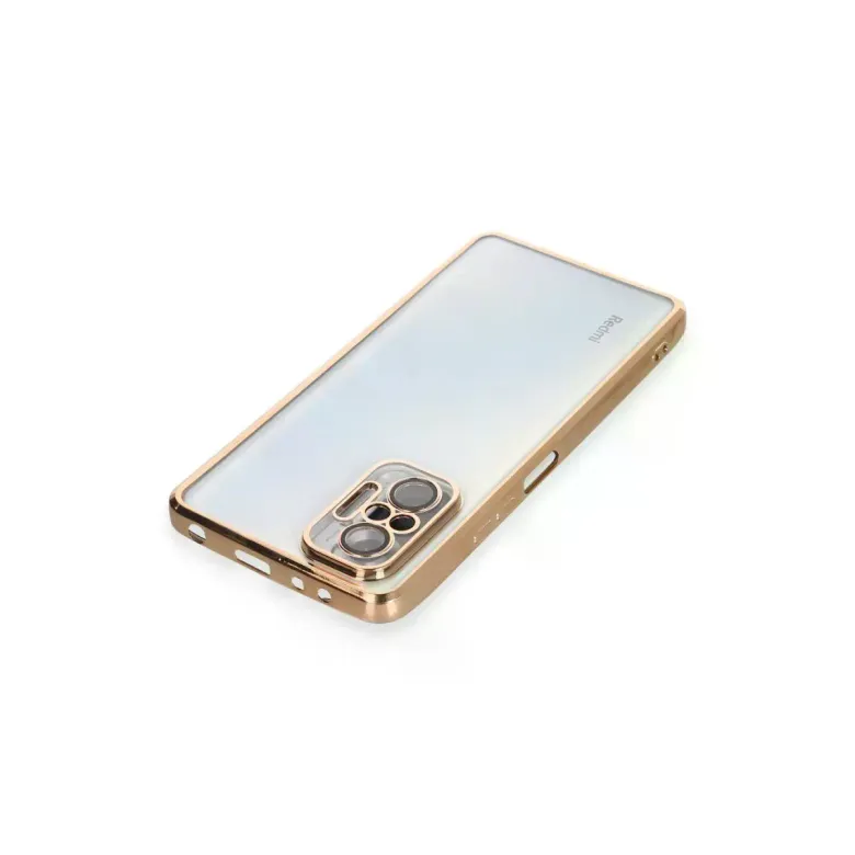 Xiaomi Redmi Note 10 Pro Kılıf Razer Lensli Silikon - Gold