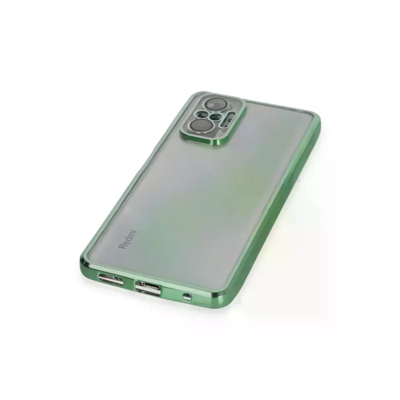 Xiaomi Redmi Note 10 Pro Kılıf Razer Lensli Silikon - Yeşil