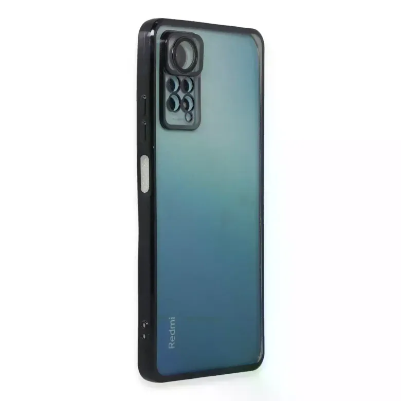 Xiaomi Redmi Note 11 Pro Kılıf Razer Lensli Silikon - Siyah