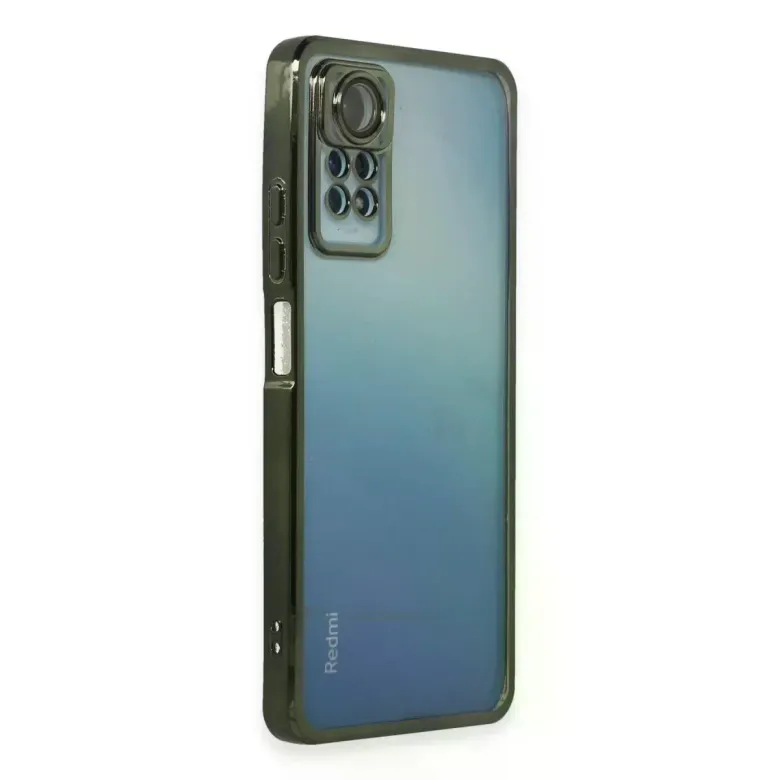 Xiaomi Redmi Note 11 Pro Kılıf Razer Lensli Silikon - Yeşil