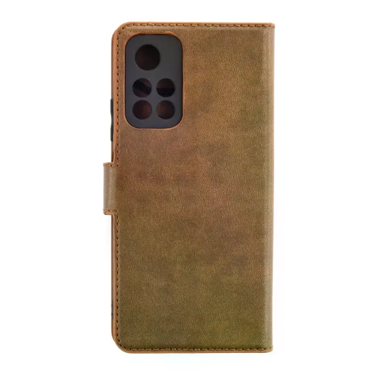 Xiaomi Redmi Note 11t Kılıf Trend S Plus Kapaklı Kılıf - Taba
