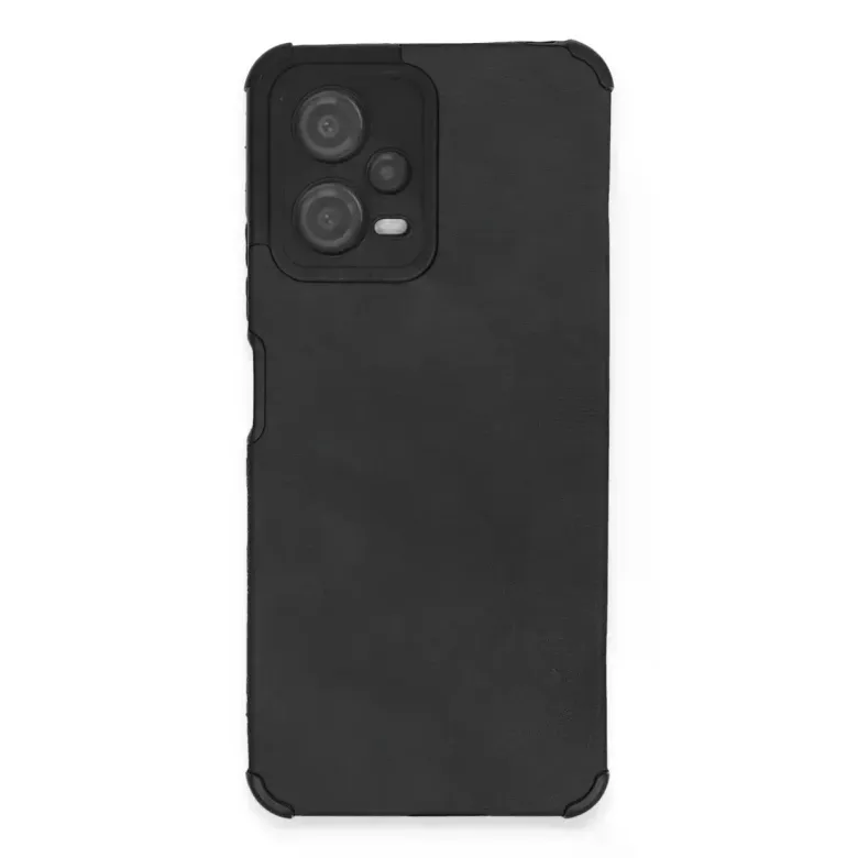 Xiaomi Redmi Note 12 5G Kılıf Loop Deri Silikon - Siyah