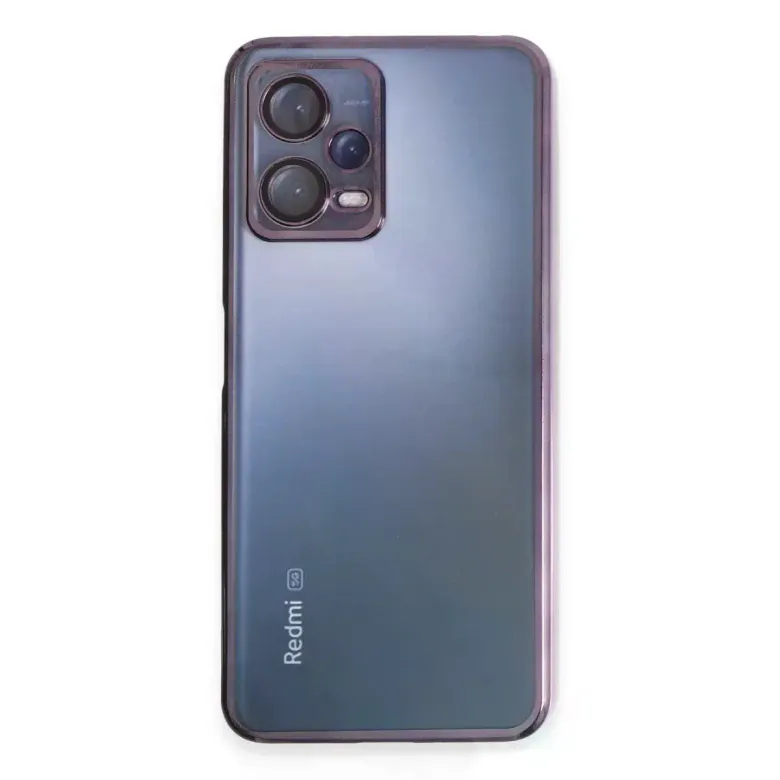 Xiaomi Redmi Note 12 5G Kılıf Razer Lensli Silikon - Mor