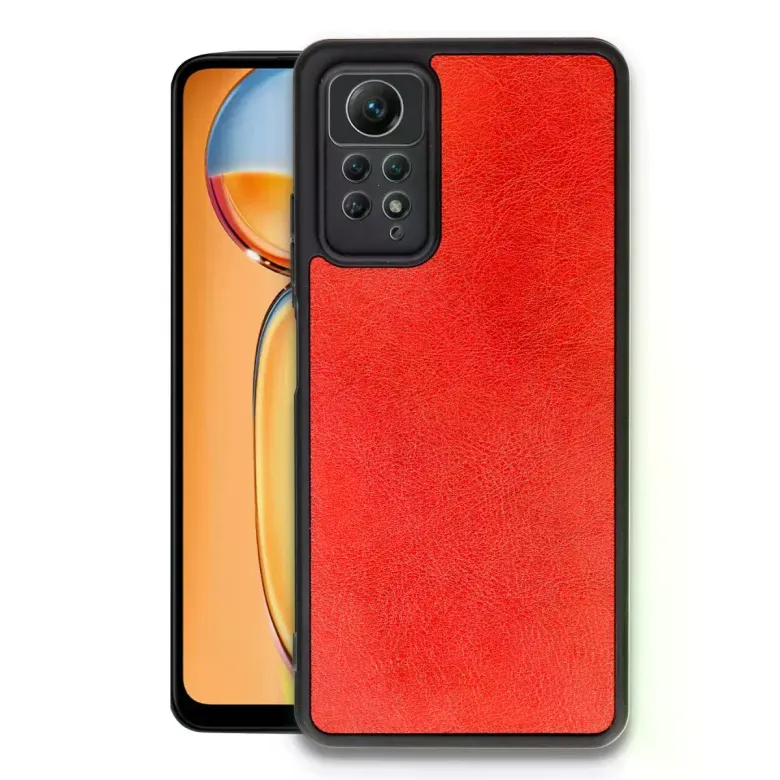 Xiaomi Redmi Note 12 Pro 4g Kılıf Aras Deri Kapak - Kırmızı