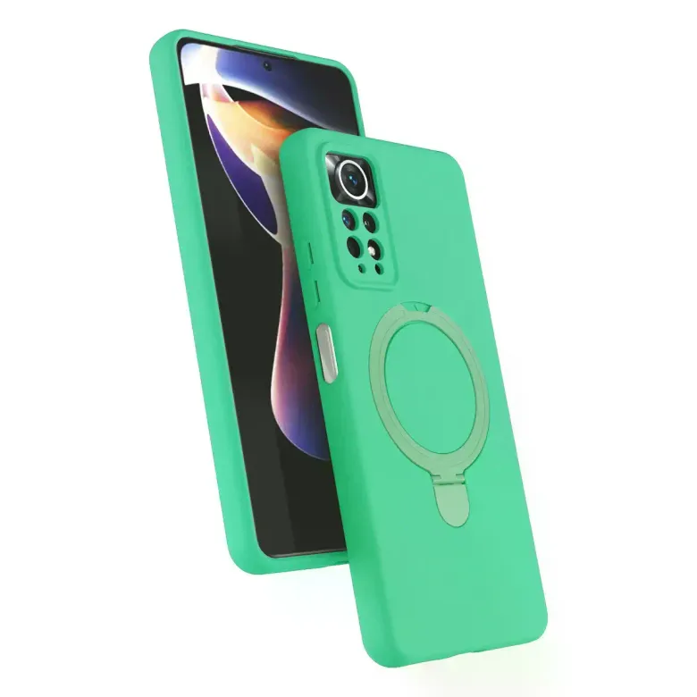 Xiaomi Redmi Note 12 Pro 4g Regal Magsafe Standlı Kapak - Yeşil