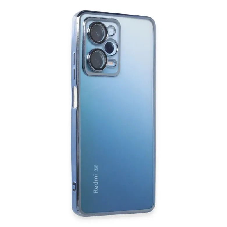 Xiaomi Redmi Note 12 Pro 5G Kılıf Razer Lensli Silikon - Açık Mavi