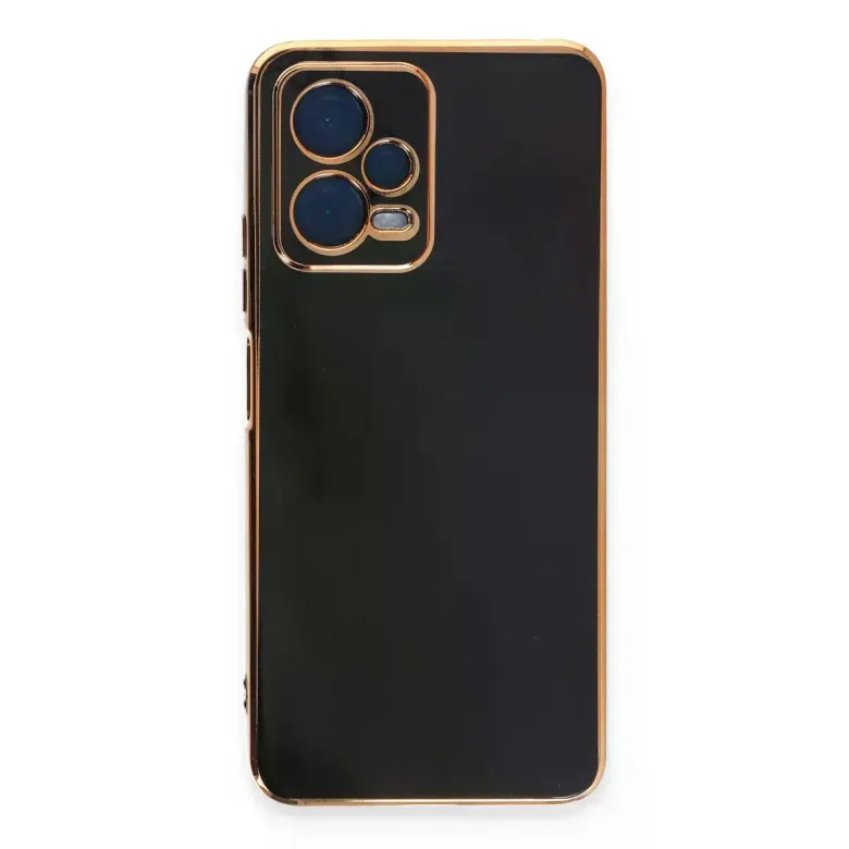 Xiaomi Redmi Note 12 Pro 5G Kılıf Volet Silikon - Siyah