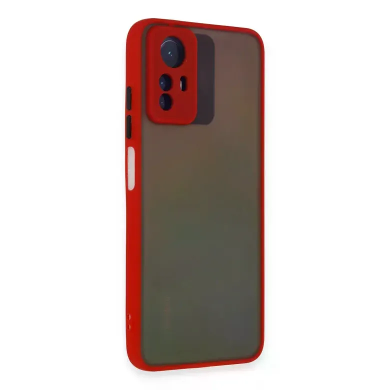 Xiaomi Redmi Note 12S Kılıf Montreal Silikon Kapak - Kırmızı