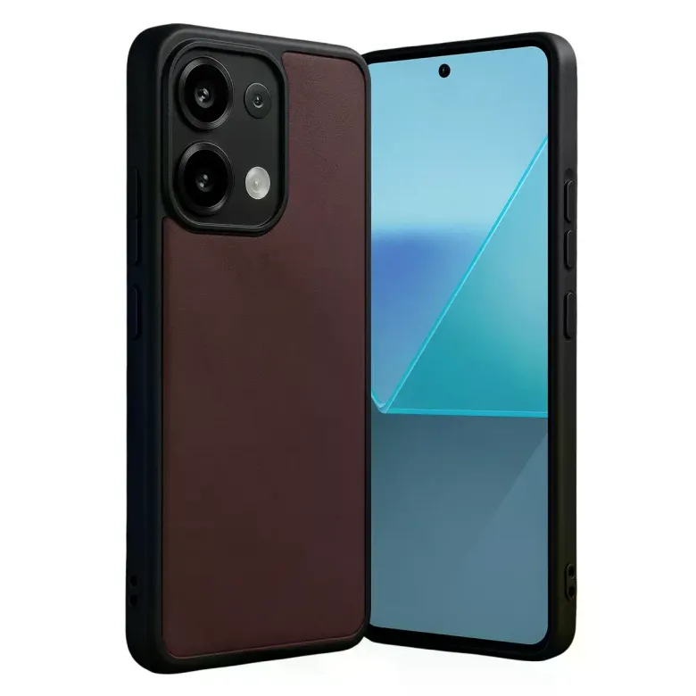 Xiaomi Redmi Note 13 4g Kılıf Aras Deri Kapak - Bordo