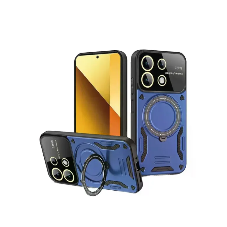 Xiaomi Redmi Note 13 4g Kılıf Joy Lens Standlı Kapak - Lacivert