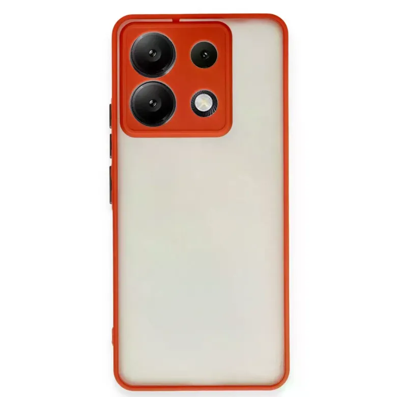 Xiaomi Redmi Note 13 5g Kılıf Montreal Silikon Kapak - Kırmızı