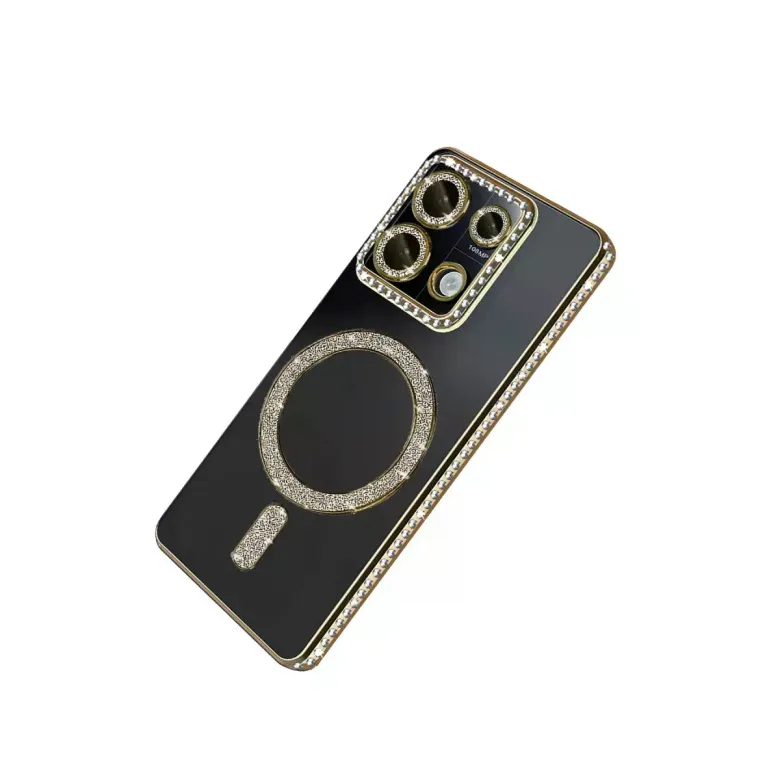 Xiaomi Redmi Note 13 Pro 4g Joke Simli Magneticsafe Kılıf - Gold